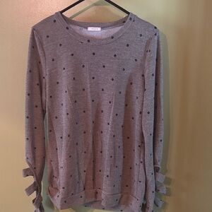 Universal Thread Gray Polka Dot Sweatshirt